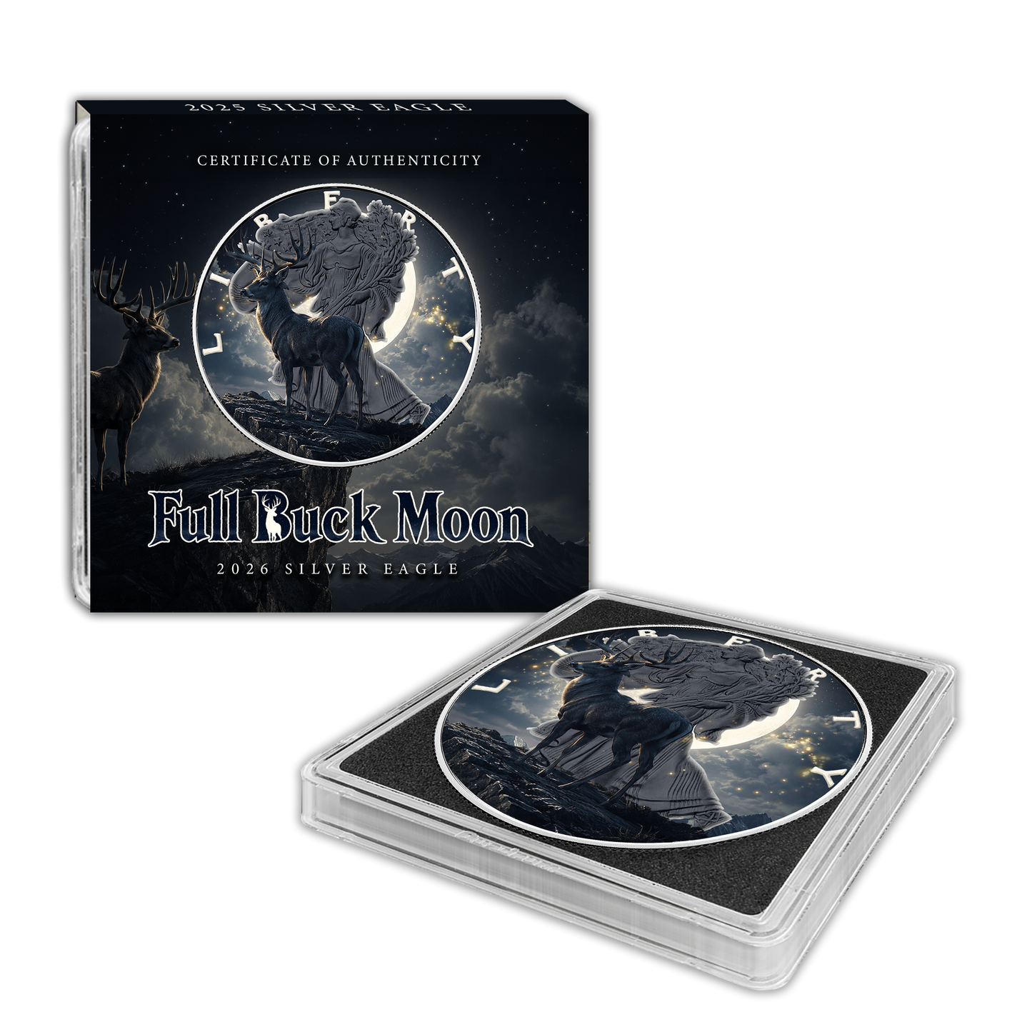 2026 Silver Eagle - Full Buck Moon Edition