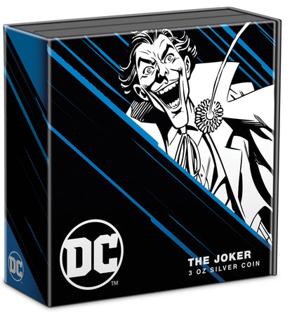 2023 Warner - DC Villains - The Joker 3oz Silver Coin - CoinsTV