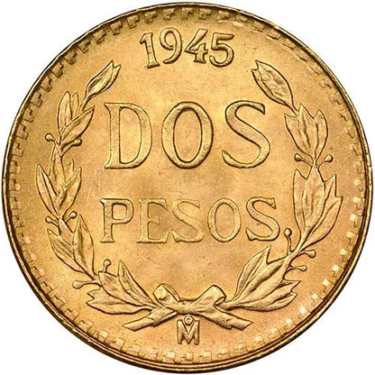 Mexico 2 Pesos Gold Coin