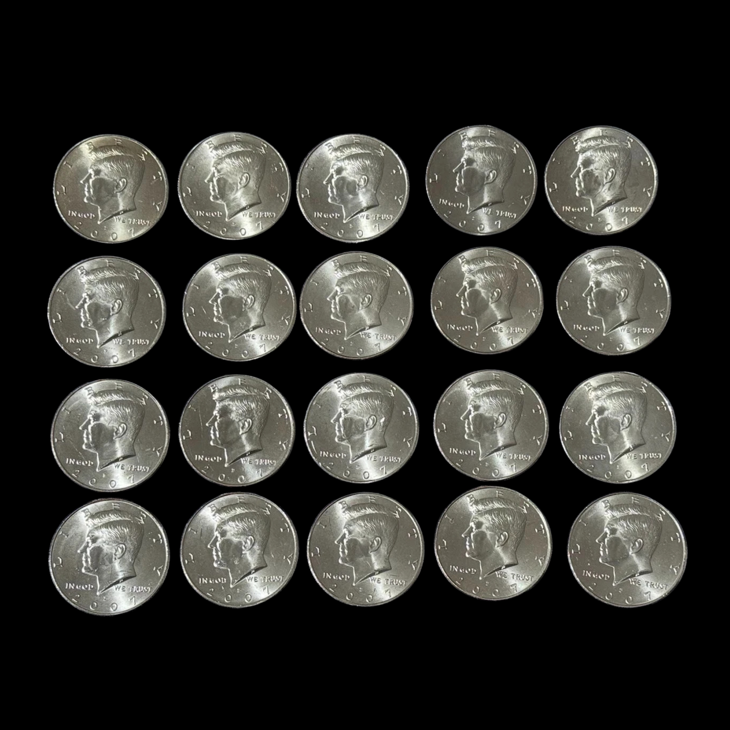 2007-P Kennedy Half Dollar Uncirculated - Original Bank-Wrapped Roll NF String Sons
