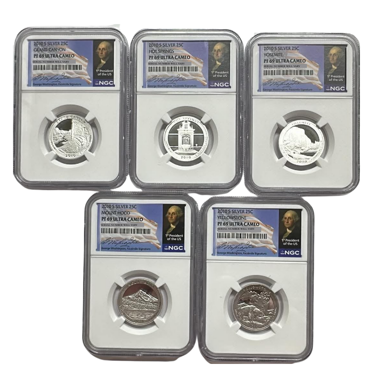 2010-S Silver Quarter Proof - America the Beautiful - NGC PF69UCAM Grab Bag