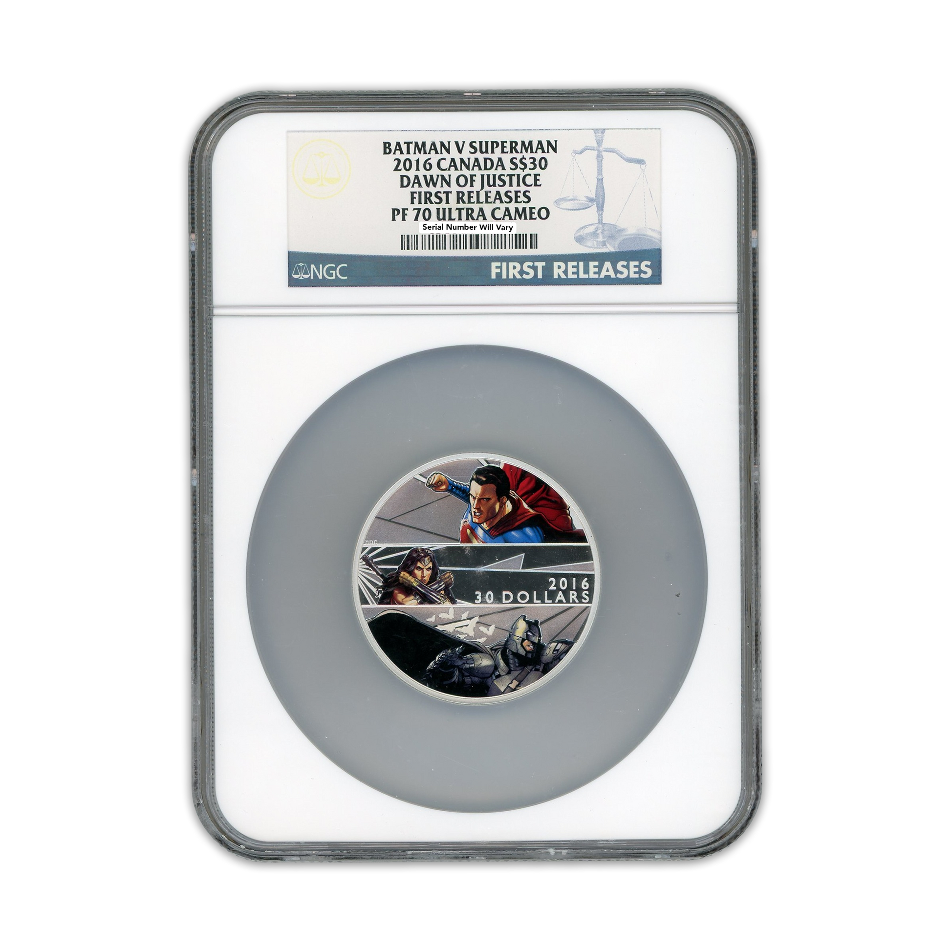 2016 DC Comic - Batman V Superman 2 Oz Silver - NGC PF70 Ultra Cameo - CoinsTV