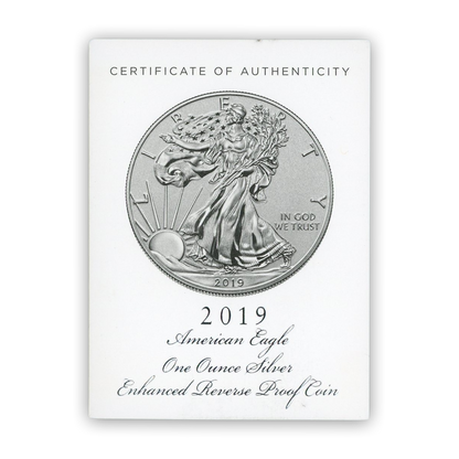 2019-S Silver Eagle Dollar San Francisco NGC PF69 Enhanced Reverse First Releases Trolley Label - CoinsTV