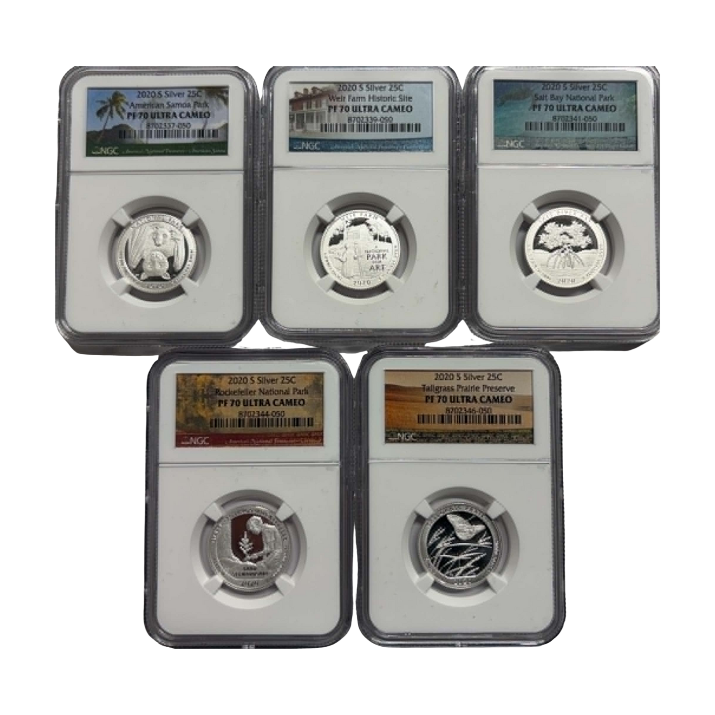 2020-S Silver Quarter Proof - America the Beautiful - NGC PF70 Grab Bag