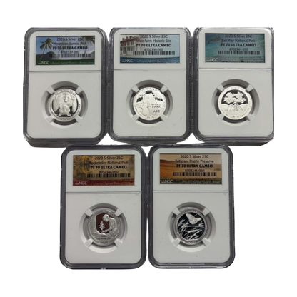 2020-S Silver Quarter Proof - America the Beautiful - NGC PF70 Grab Bag