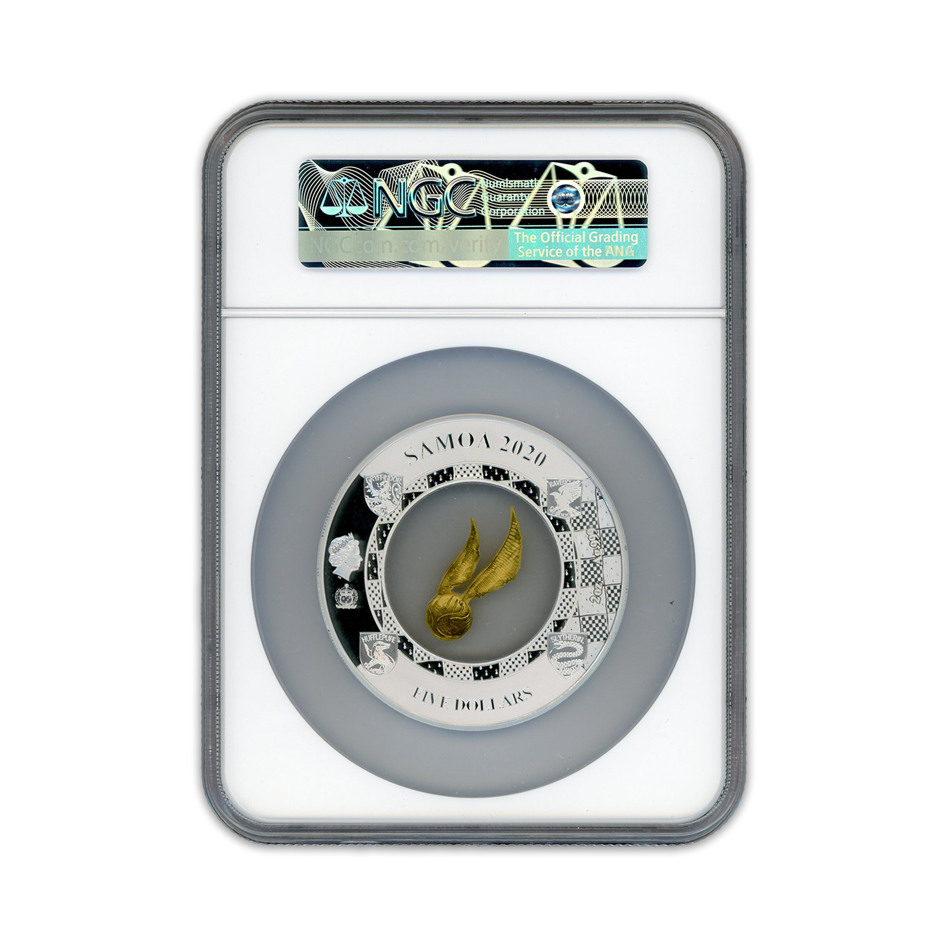 2020 Samoa Harry Potter Levitating Golden Snitch - NGCX PF 9.9 UCAM 2oz Silver - CoinsTV