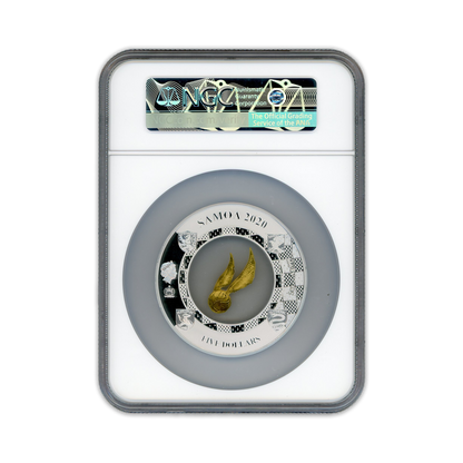 2020 Samoa Harry Potter Levitating Golden Snitch - NGCX PF 9.9 UCAM 2oz Silver - CoinsTV