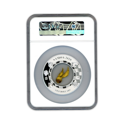 2020 Samoa Harry Potter Levitating Golden Snitch - NGCX PF 10 UCAM 2oz Silver