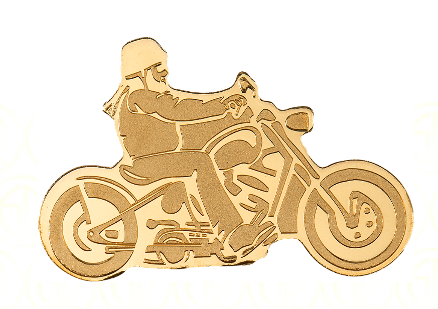 2022 Palau Golden Highlights Biker 0.5 gram .9999 Gold - CoinsTV