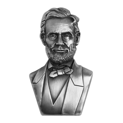 2022 Chad Abraham Lincoln Bust 2 oz Silver - CoinsTV