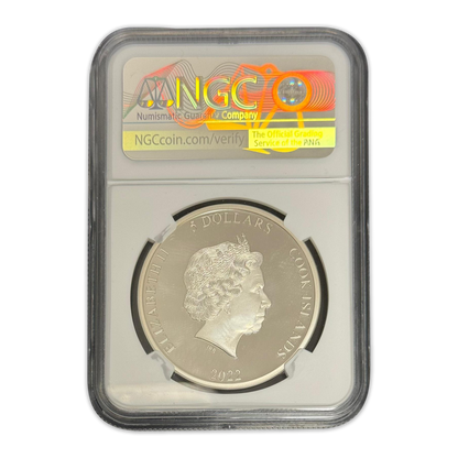 2022 Cook Islands  Eclectic Nature Roller - NGC PF70 Ultra Cameo 1 oz Silver