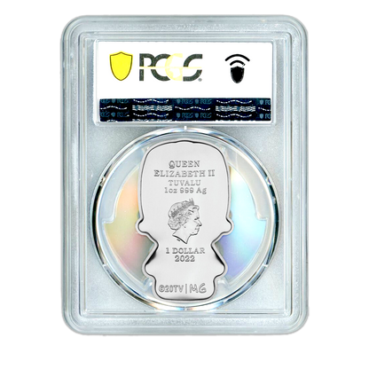 2022 1 oz Homer Simpson Mini Shaped Silver - PCGS PR70 Minted Mini - CoinsTV