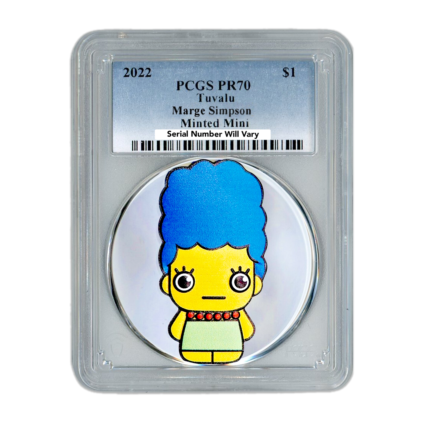 2022 1 oz Marge Simpson Mini Shaped Silver - PCGS PR70 Minted Mini
