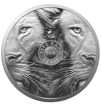 2022 South Africa Big 5 Lion BU 1 oz Silver Coin - CoinsTV