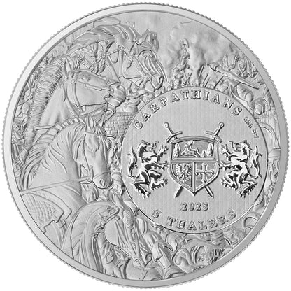 2023 Carpathian Four Horsemen of the Apocalypse White Horse 1oz Silver Coin