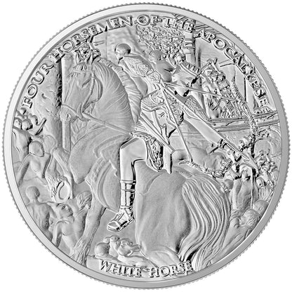 2023 Carpathian Four Horsemen of the Apocalypse White Horse 1oz Silver Coin