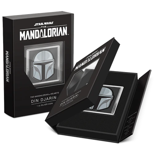 2023 Niue Star Wars Mandalorian Helmets Din Djarin 1 oz Silver Coin - CoinsTV