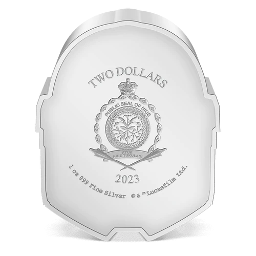 2023 Niue Star Wars Mandalorian Helmets Din Djarin 1 oz Silver Coin - CoinsTV