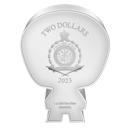 2023 Marvel - CHIBI Captain America 1oz Silver Coin - CoinsTV
