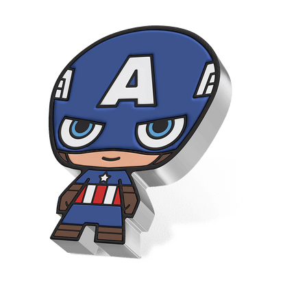 2023 Marvel - CHIBI Captain America 1oz Silver Coin - CoinsTV