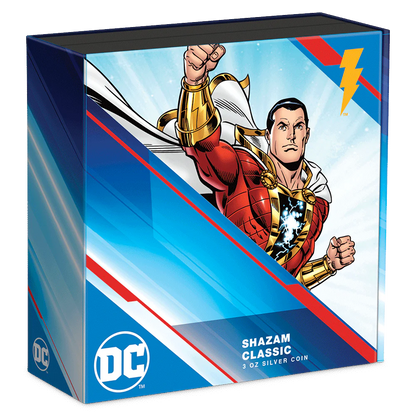 2023 DC Classics - Shazam 3 oz silver - CoinsTV
