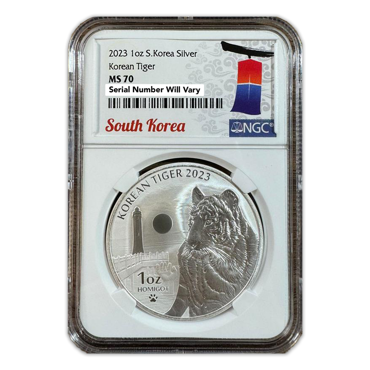 2023 Korean Tiger - NGC MS70 1 oz Silver - CoinsTV
