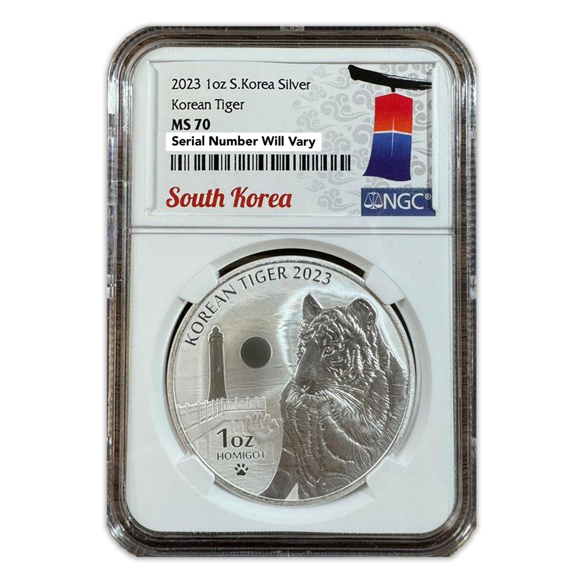2023 Korean Tiger - NGC MS70 1 oz Silver - CoinsTV