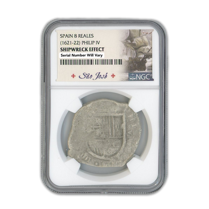 (1621-1622) Spain 8 Reales- Philip IV Shipwreck Effect  - NGC