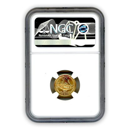 2023 $5 Gold Eagle in God We Trust Label - NGC MS70 First Day of Issue