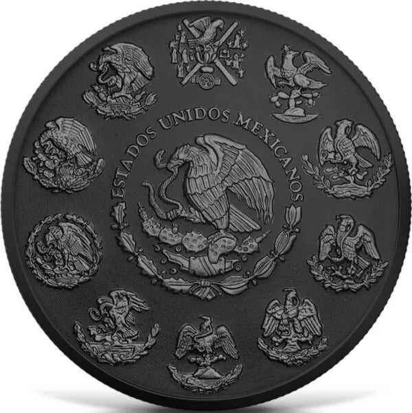 2024 Mexico Libertad Ruthenium & Black Platinum Edition 1 oz Silver Coin - CoinsTV