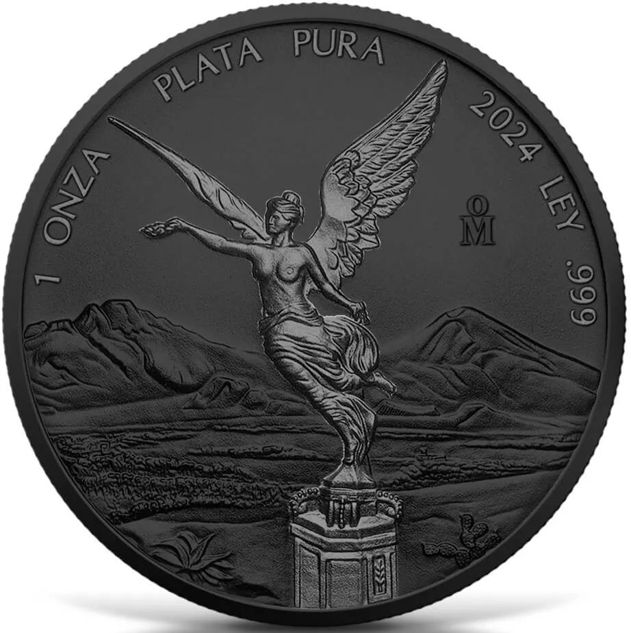 2024 Mexico Libertad Ruthenium & Black Platinum Edition 1 oz Silver Coin - CoinsTV