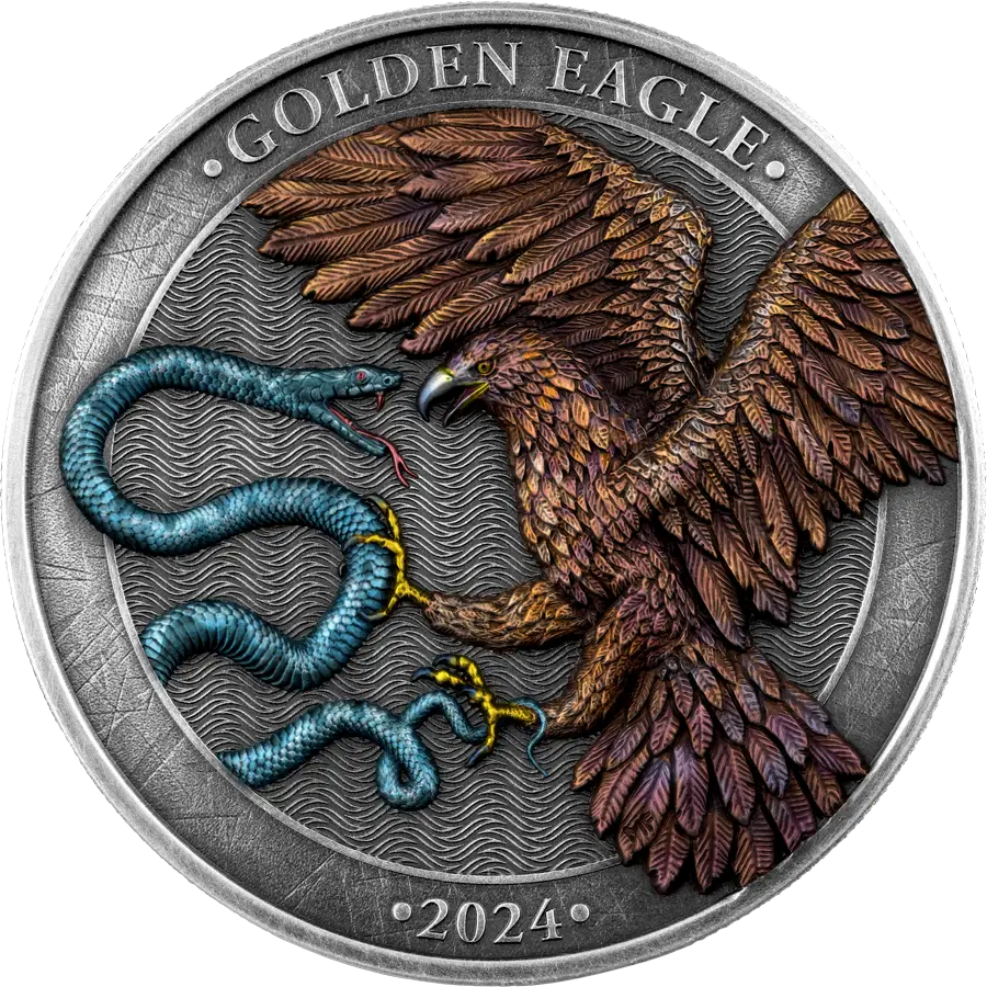 2024 Malta Golden Eagle HR Limited Edition 2 oz Silver Coin - CoinsTV