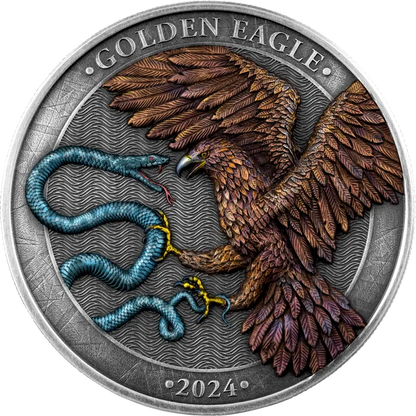 2024 Malta Golden Eagle HR Limited Edition 2 oz Silver Coin - CoinsTV