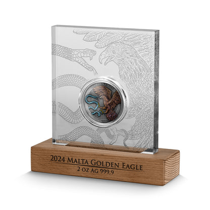 2024 Malta Golden Eagle HR Limited Edition 2 oz Silver Coin - CoinsTV