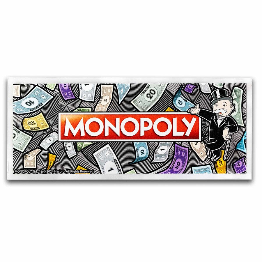 2024 Samoa Monopoly Colorized 4 oz Silver Bar Coin - CoinsTV