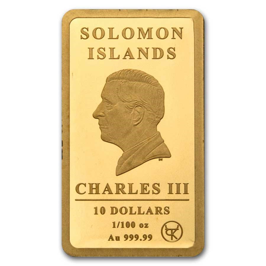 2024 Solomon Islands Kangaroo 1/100 oz Gold