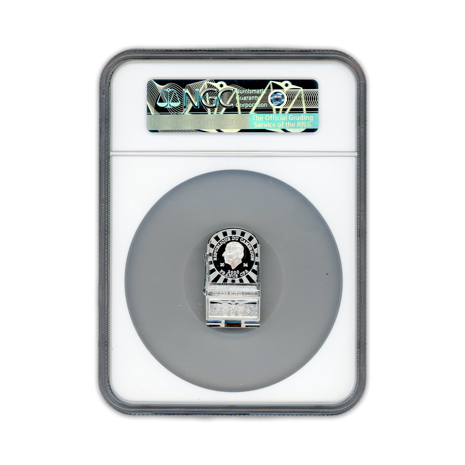 2024 Cameroon Slot Machine Jackpot S2000F NGCX MS 9.9 1 oz Silver - CoinsTV
