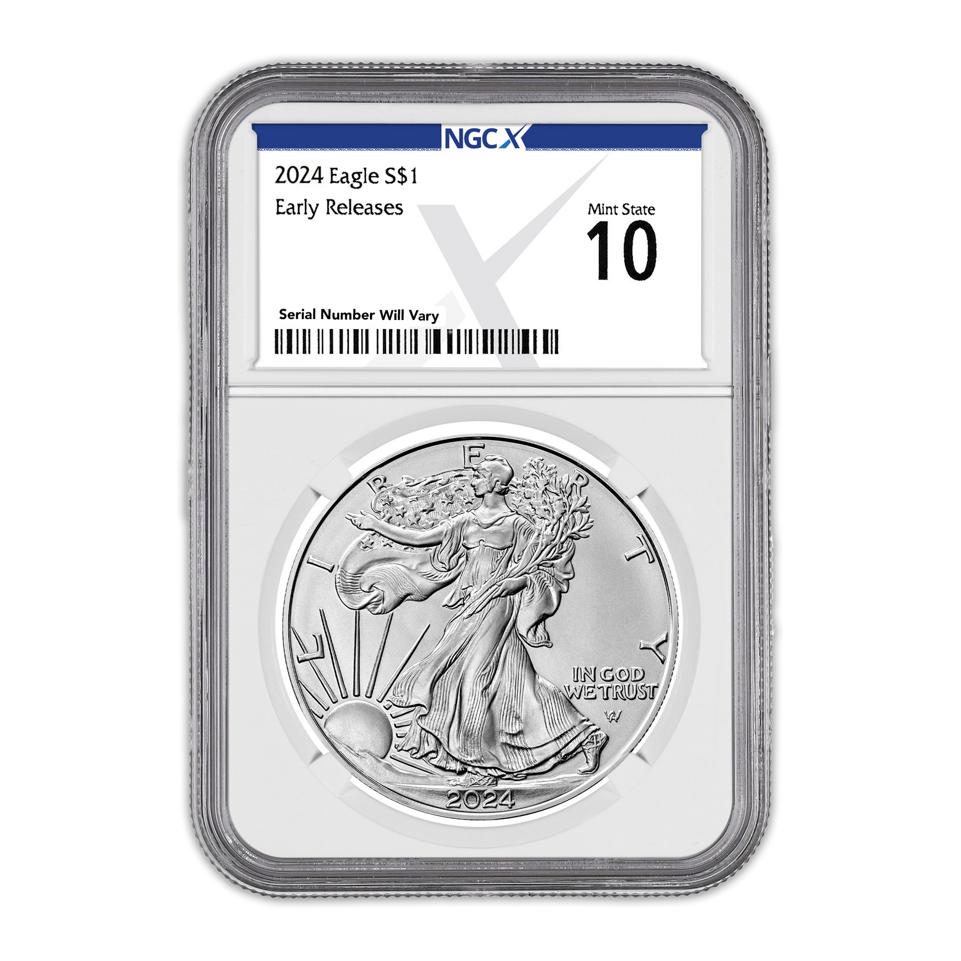 2024 Silver Eagle - NGCX MS10 Early Releases - CoinsTV