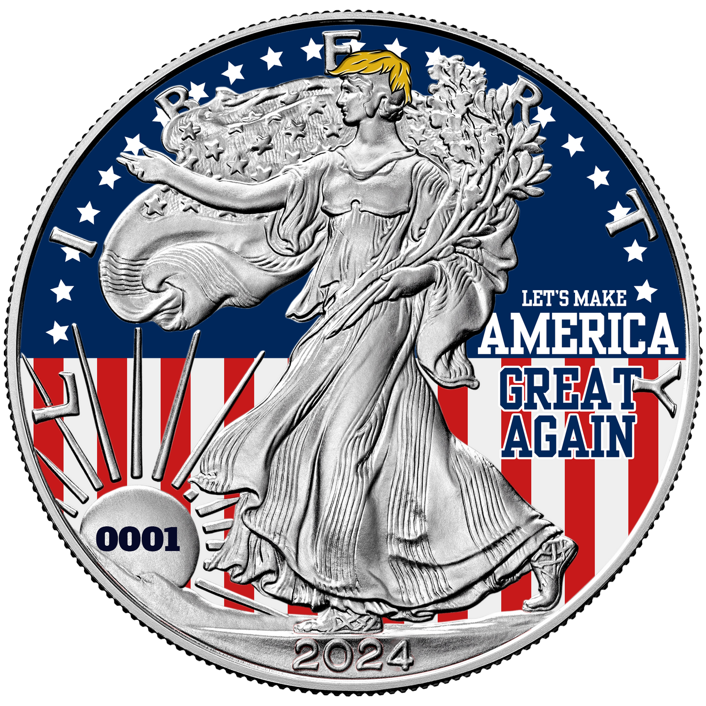 2024 Make America Great Again Silver Eagle - Limited Edition