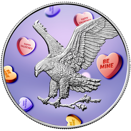 2024 Valentines Day Silver Eagle - Limited Edition - CoinsTV