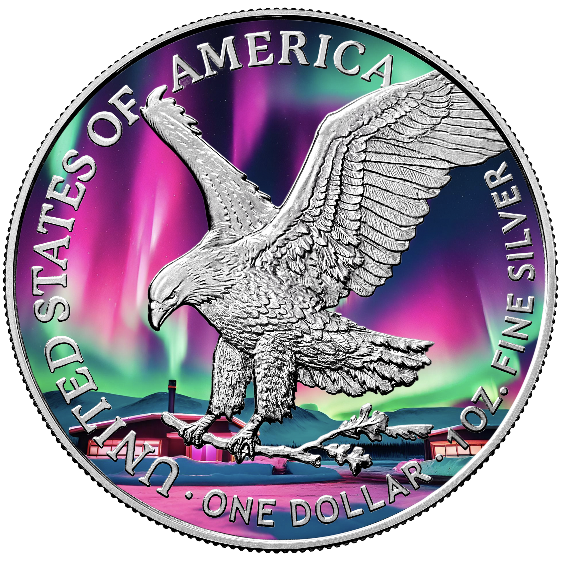 2024 Northern Lights 1 oz Silver Eagle - CoinsTV