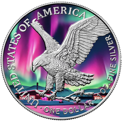 2024 Northern Lights 1 oz Silver Eagle - CoinsTV