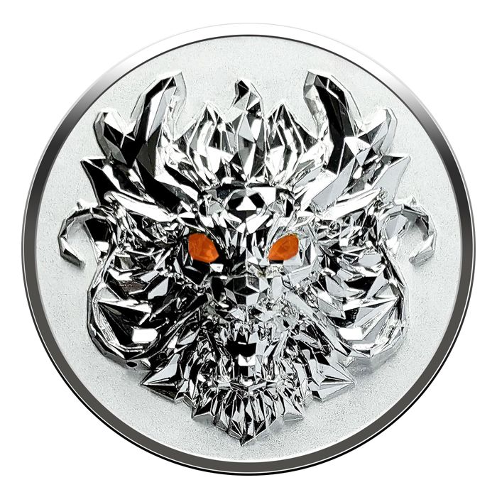 2024  Fiji Year of the Dragon 3D  1oz Silver UItra High Relief - CoinsTV