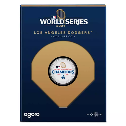 2024 MLB - MLB World Series Champion Team Logo 1oz Silver Coin - CoinsTV