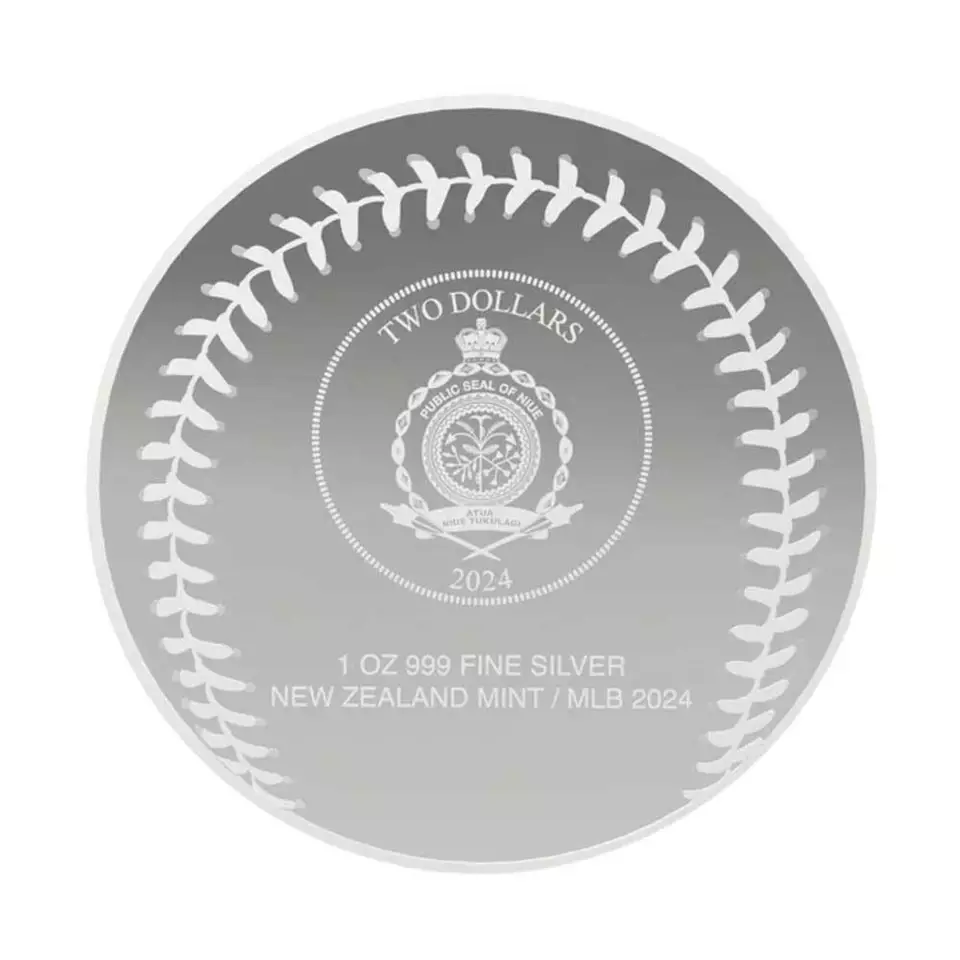 2024 MLB - MLB World Series Champion Team Logo 1oz Silver Coin - CoinsTV