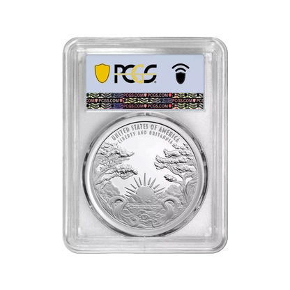 2024 P Great Britian Britannia & Liberty Medal - Flag Label - PCGS PR70DCAM First Day of Issue - CoinsTV