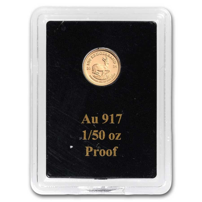 2024 South Africa Krugerrand 1/50 oz Gold Proof Coin - CoinsTV