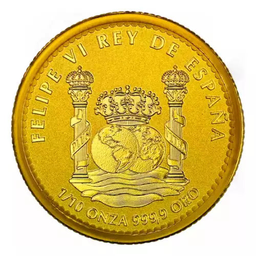 2025 Spain Imperial Eagle 1/10 oz .9999 Gold Coin Reverse Proof - CoinsTV