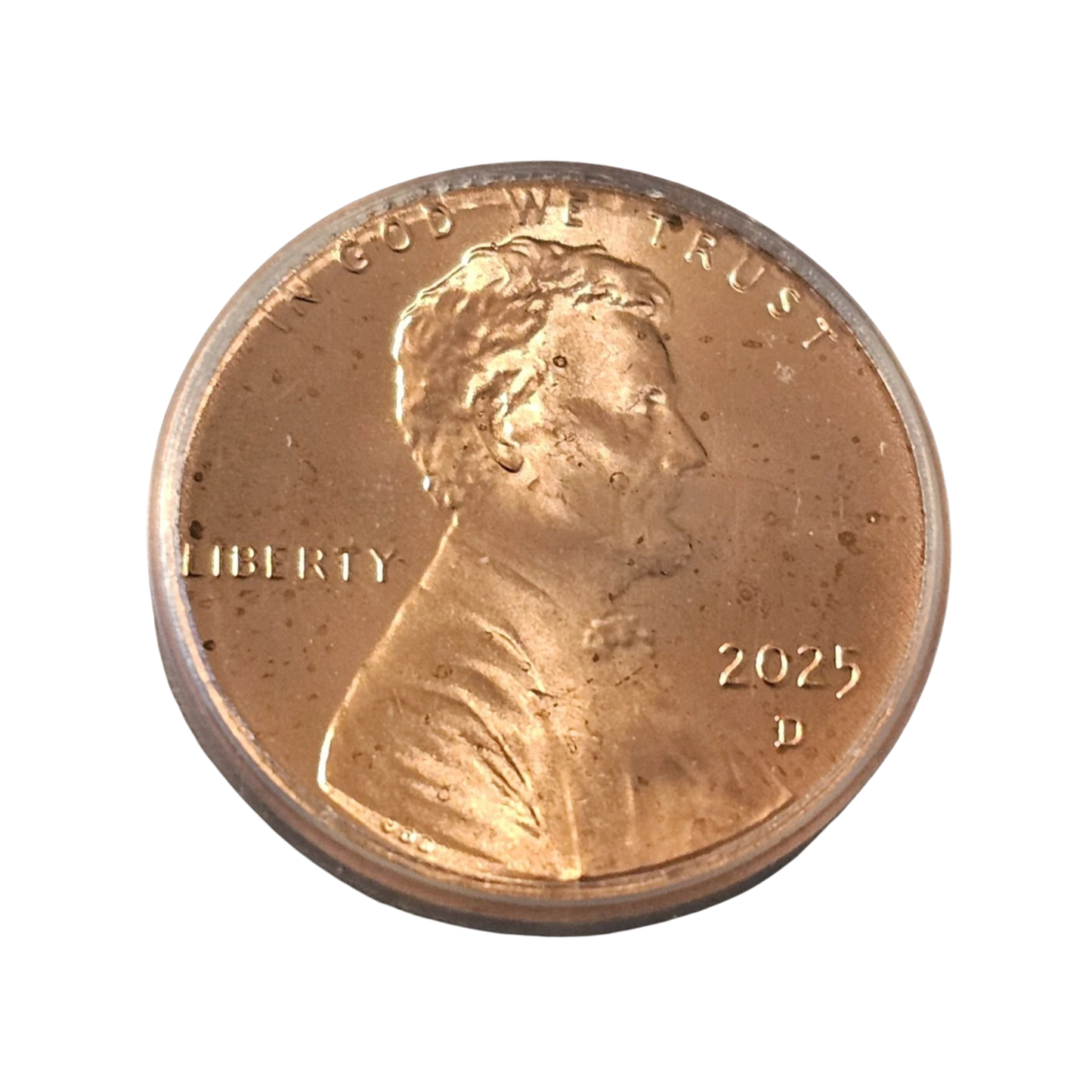 2025-D Lincoln Shield Cent - Lincoln Cent Label - ICG MS66 RD Last Year of Issue - CoinsTV
