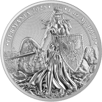 2025 Germania 1 oz Silver BU - CoinsTV